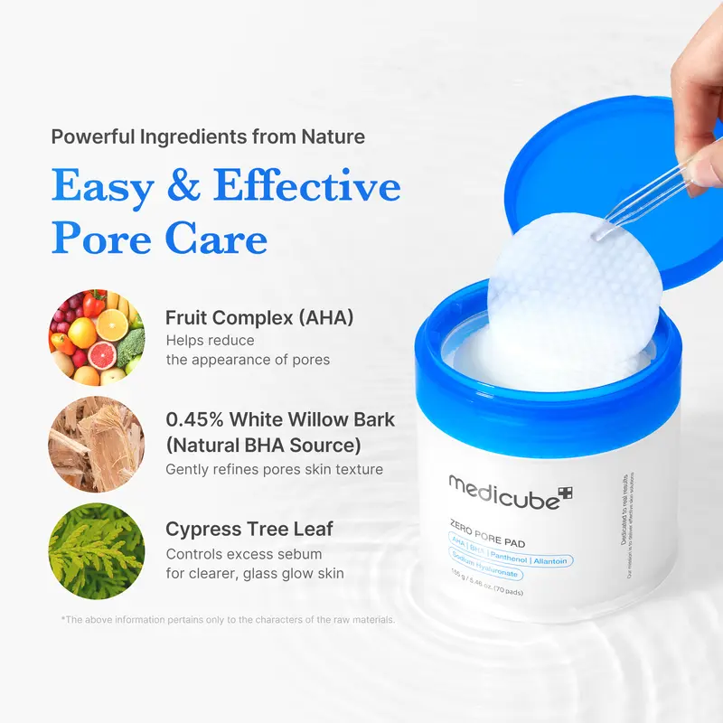 Medicube – AHA/BHA Toner Pads | Pore Control