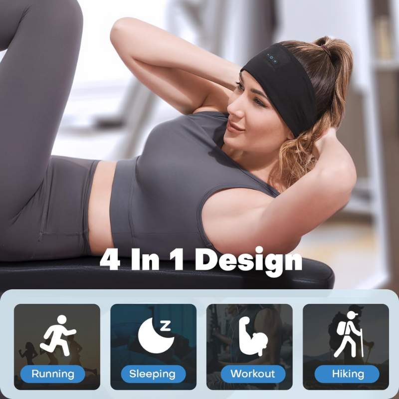 Bluetooth Sports Headband | Hands-Free Audio Comfort