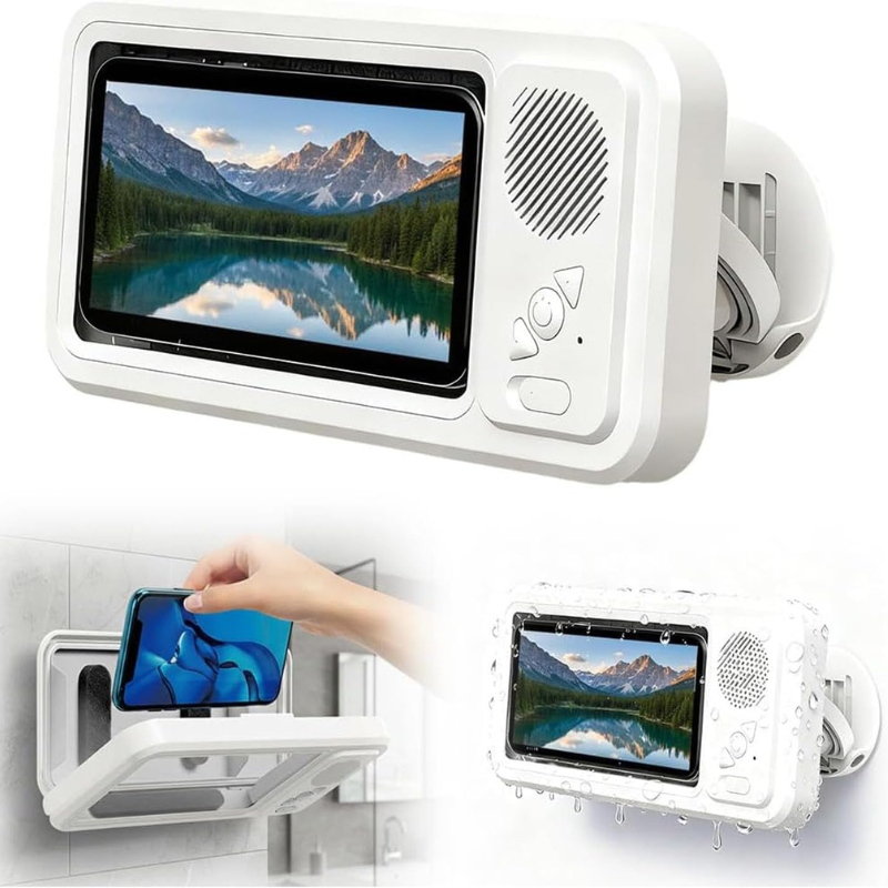 Waterproof Shower Phone Case | Built-In Speaker Mount