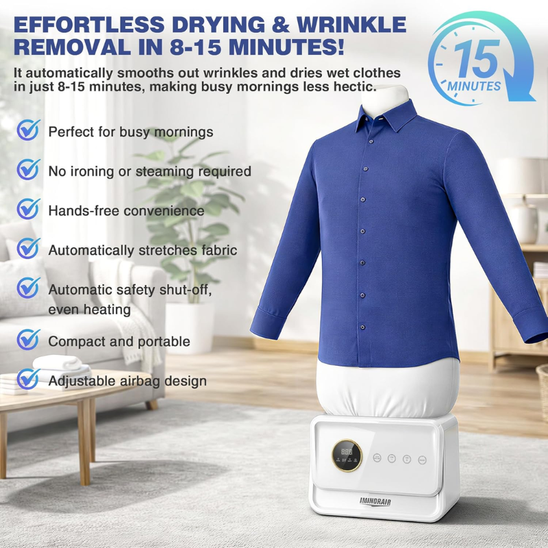 Automatic Garment Steamer Pro | Hands-Free Wrinkle Removal