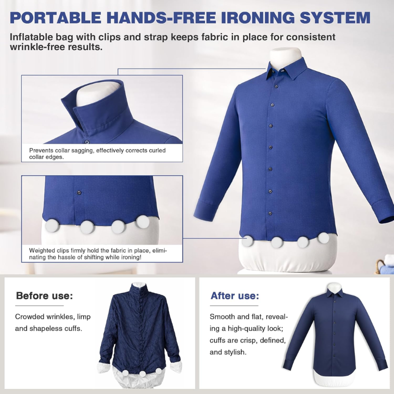 Automatic Garment Steamer Pro | Hands-Free Wrinkle Removal