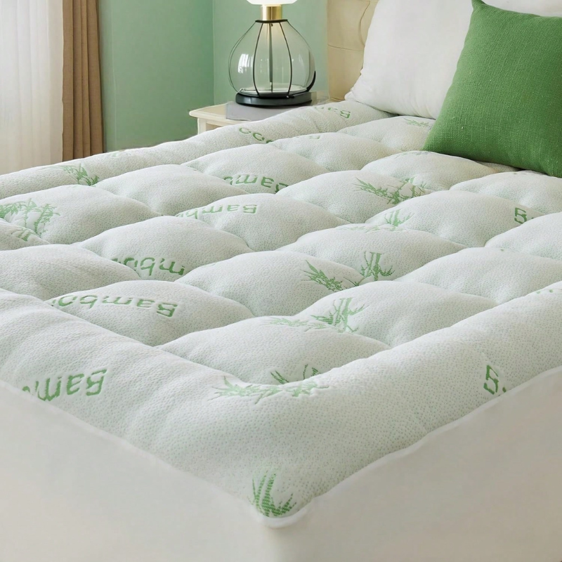 Cooling Bamboo Mattress Topper | Ultra-Soft Breathable Bed Comfort Layer
