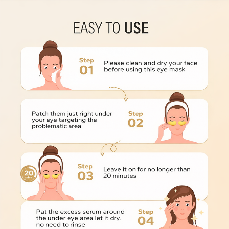 24k Gold – Eye Patches | Puffiness & Dark Circles