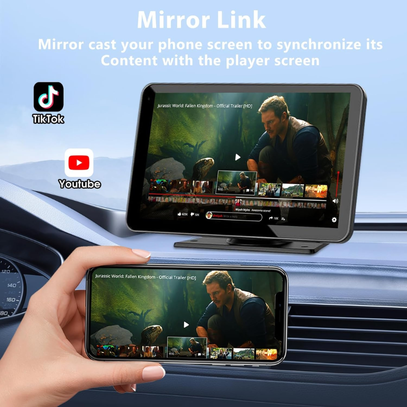 Wireless CarPlay Display | Smart Plug-In Upgrade for Iphone & Android