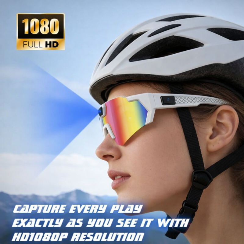 HD Sports Camera Glasses | Hands-Free POV Recording