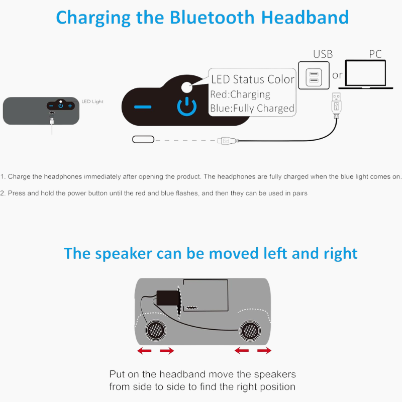 Bluetooth Sports Headband | Hands-Free Audio Comfort