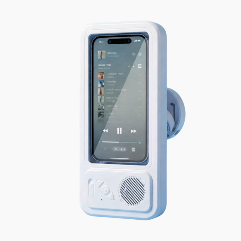 Waterproof Shower Phone Case | Built-In Speaker Mount