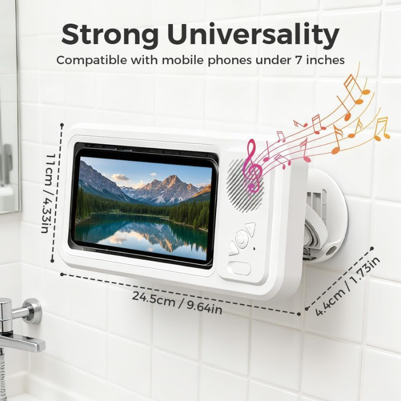 Waterproof Shower Phone Case | Built-In Speaker Mount