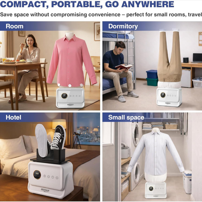 Automatic Garment Steamer Pro | Hands-Free Wrinkle Removal