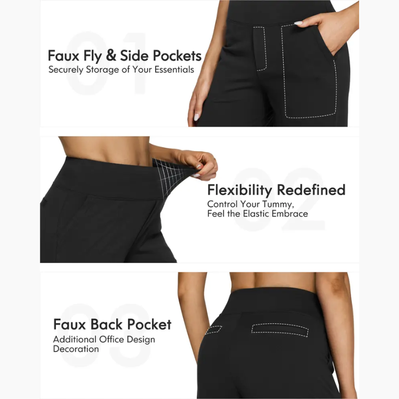 High-Waist Wide Leg Pants | Elegant Comfort Fit