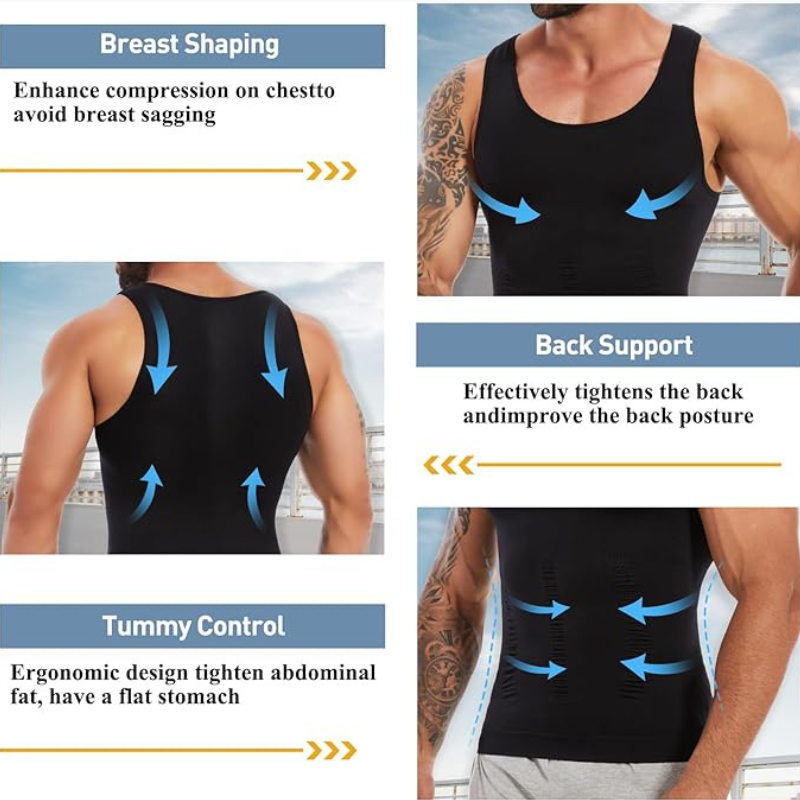 Men’s Compression Tank Top | Core Support Shapewear