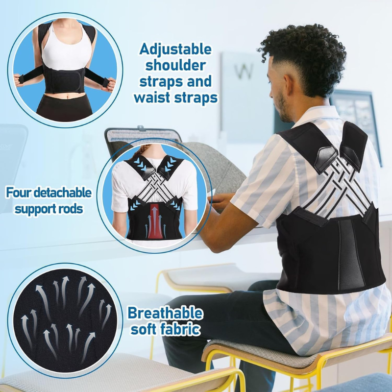 Posture Corrector Belt | Relieves Back Pain & Improves Posture