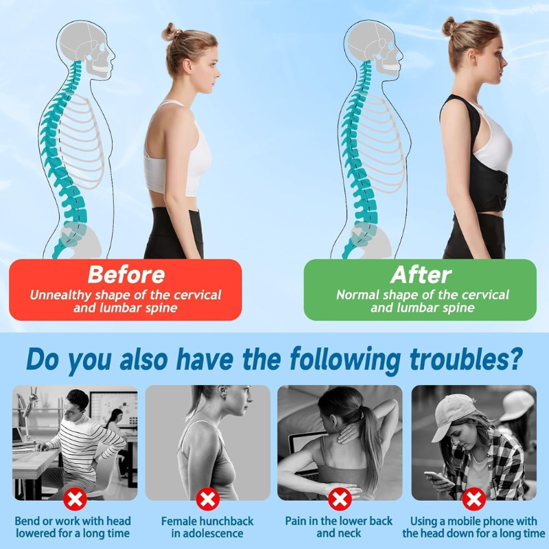 Posture Corrector Belt | Relieves Back Pain & Improves Posture