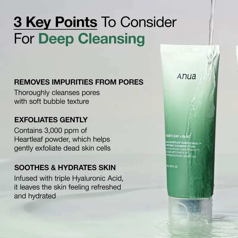 Anua – Heartleaf BHA Cleanser | Pore Refining