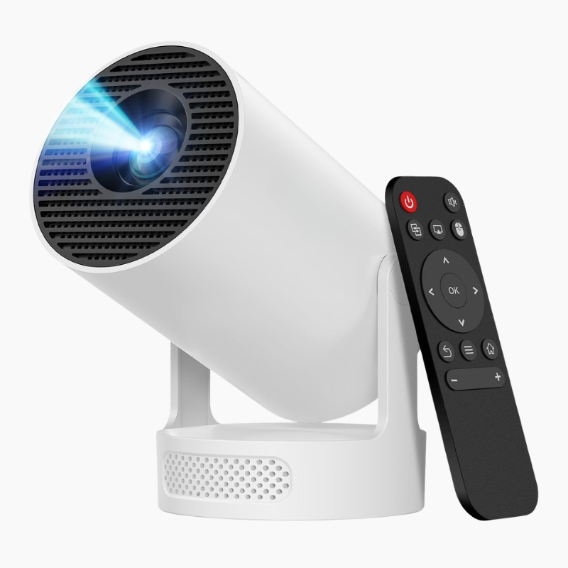 Portable Android Smart Projector | 4K Support & Auto Keystone Correction