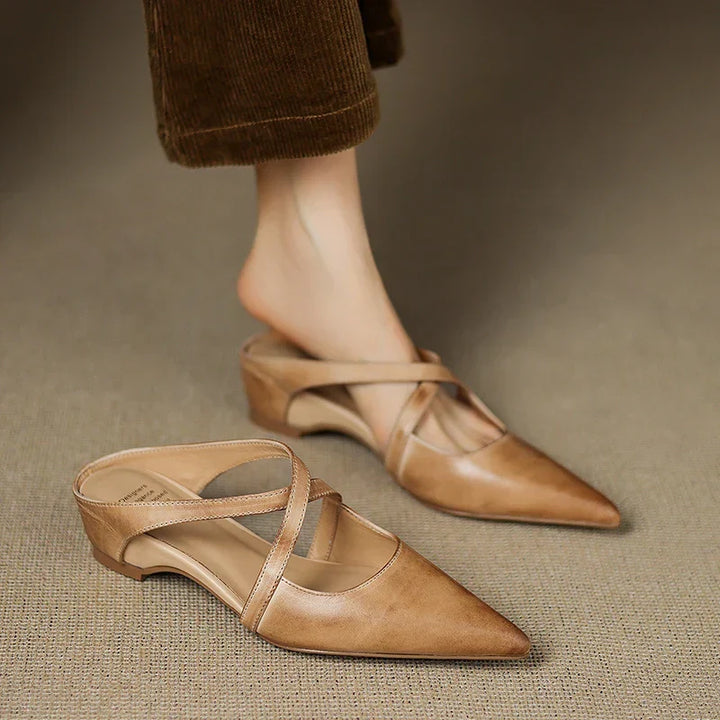 Mestelle Genuine Leather Mules