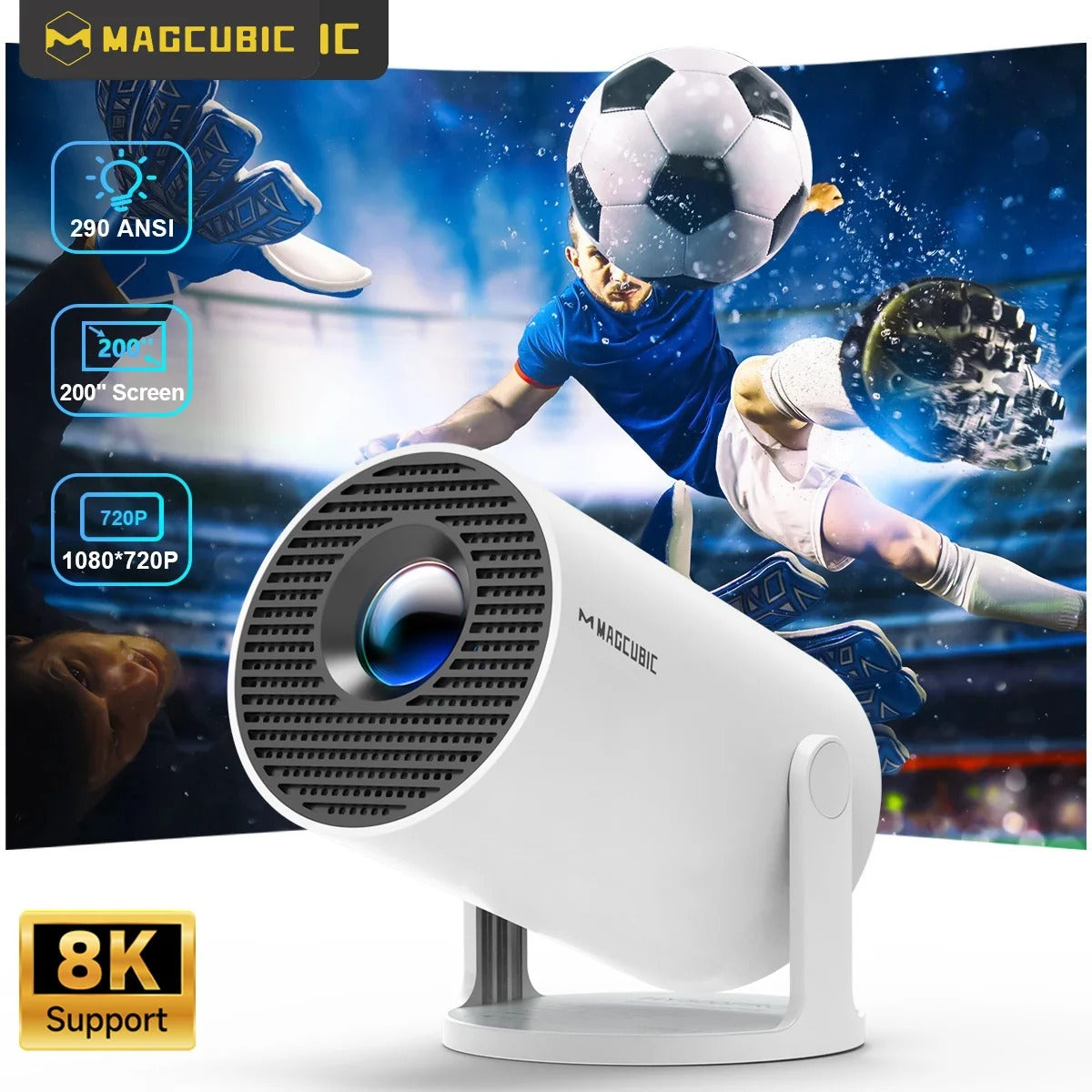 MAGCUBIC - Mini Smart Projector HY300 | Home Cinema Anywhere - Android 1080P * 720P